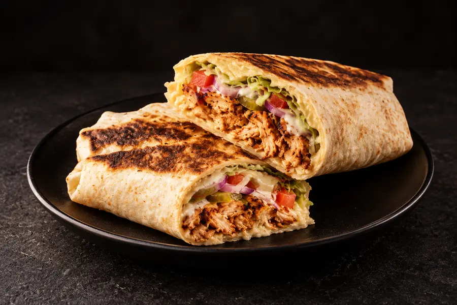 Pulled Charcoal Chicken Roll